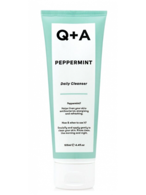 Q+A Очищувальний гель для обличчя з м'ятою Peppermint Daily Cleanser 125 мл