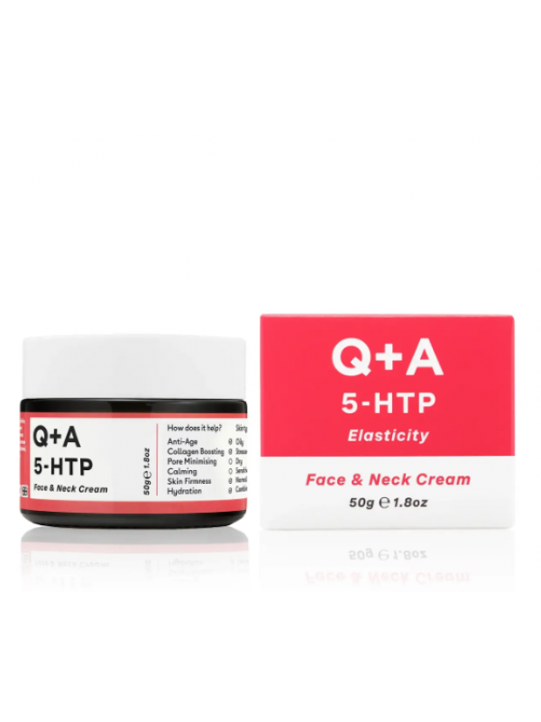 Q+A Крем для обличчя та шиї 5-HTP Face & Neck Cream 50 гр