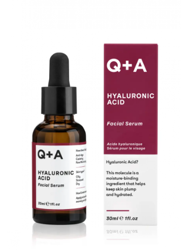 Q+A Сироватка для обличчя "гіалуронова кислота" Hyaluronic Acid Facial Serum 30 мл