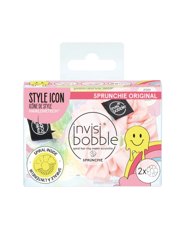 Invisi Bobble Резинка-браслет для волосся invisibobble SPRUNCHIE Duo Retro Dreamin Hue-Man Love шт