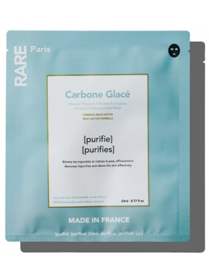 RARE Paris Очищувальна маска для обличчя з гамамелісом та екстрактом мальви Carbone Glace Purifying 23 мл