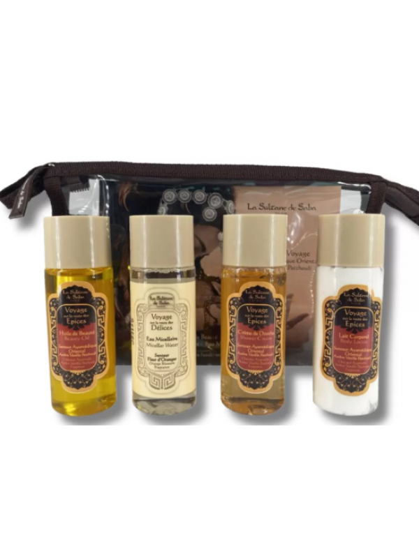 La Sultane De Saba Набір дорожній Ayurvedic travel set з косметичкою