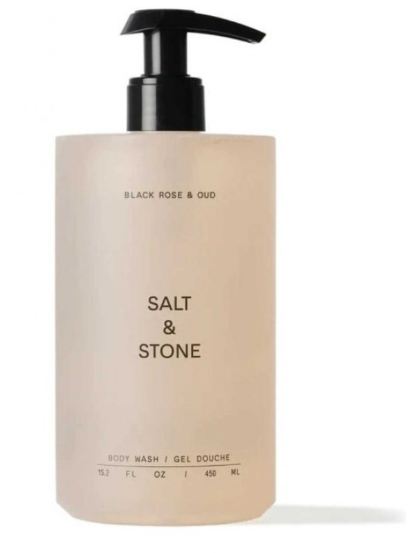 Salt & Stone Антиоксидантний гель для душу з ароматом чорної троянди та уда Body Wash Black Rose & Oud 450 мл