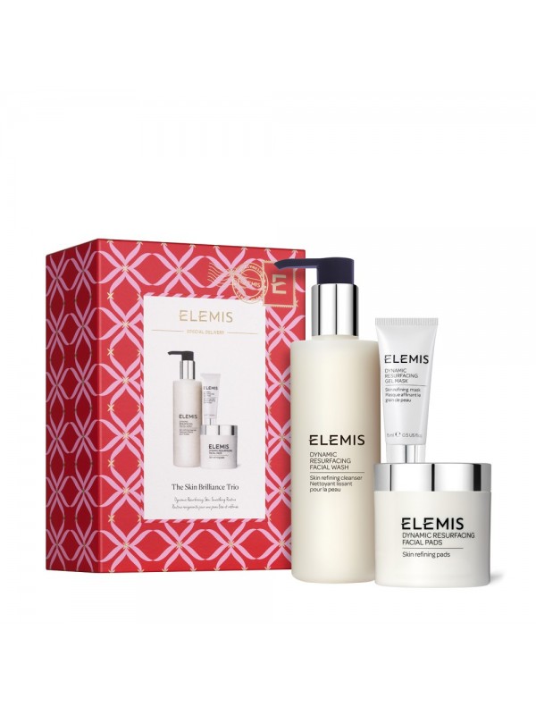 Elemis Подарункове тріо для сяяння та шліфовки шкіри The Skin Brilliance Trio Dynamic Resurfacing Skin Smoothing Routine