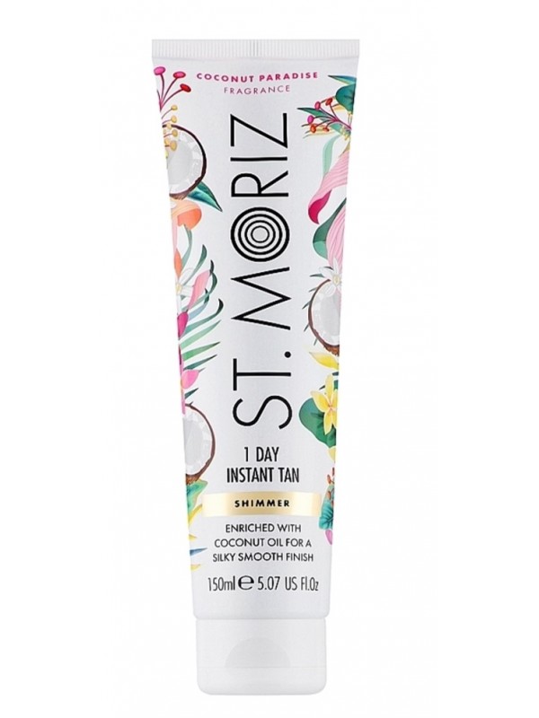 St.Moriz Бронзатор з легким ефектом засмаги Shimmer 1 Day Tan Coconut Paradise 150 мл