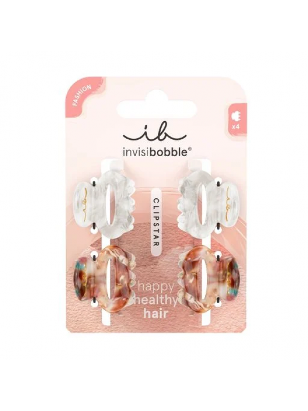 Invisi Bobble Заколка для волосся CLIPSTAR Petit Bijoux 4шт