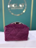 ECLAT Косметичка текстильна маленька 17 см Бордо з леопардом