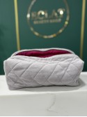 ECLAT Косметичка текстильна для Дайсон з карманами 35 см Сіра з рожевим