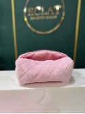 ECLAT Косметичка текстильна середня 24 см Рожева з Рожевою клітиною