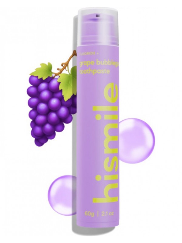 Hismile Зубна паста зі смаком виноградної жуйки Grape Bubblegum Toothpaste 60 гр
