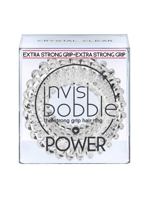 Invisi Bobble Резинка-браслет для волосся  POWER Pretzel Crystal Clear шт							