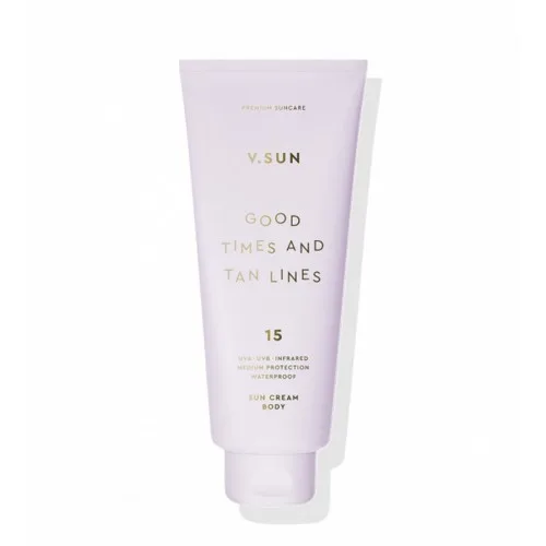 V.SUN Солнцезащитный крем для тела SPF 15 Good times and tan lines 200 мл