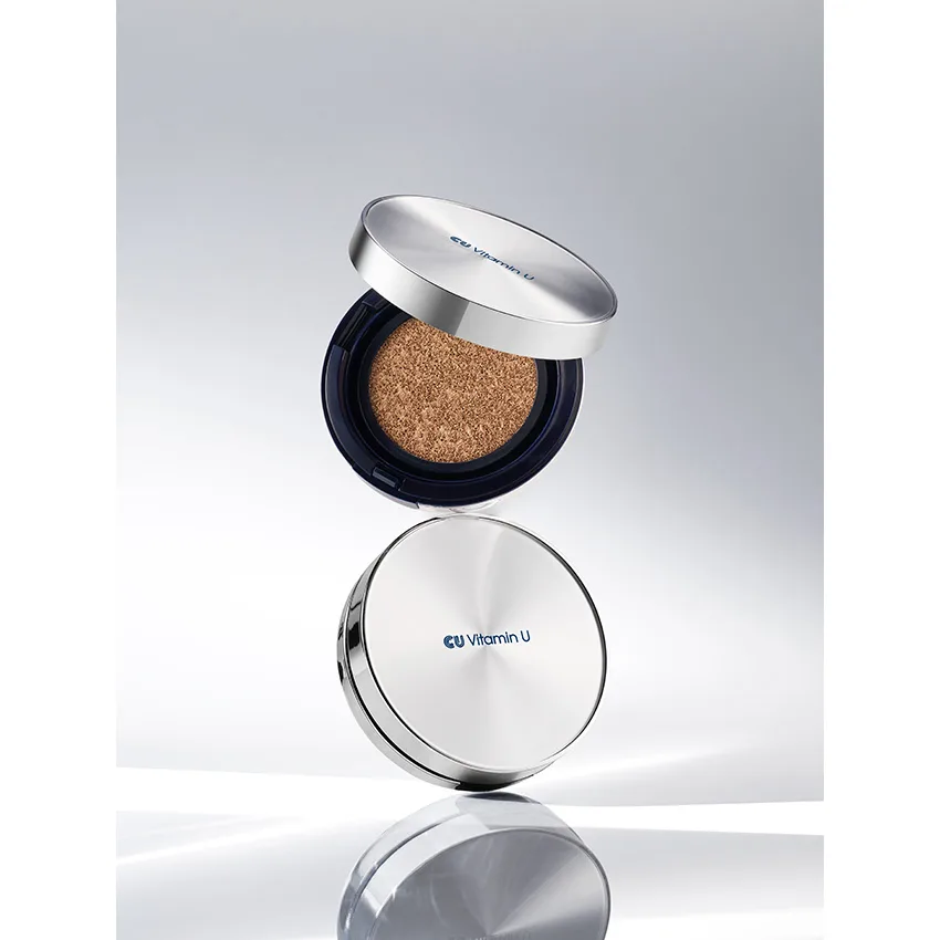 CUSkin Кушон с полінуклеотидами і вітаміном U – Vitamin U Coverfit Cushion Pact SPF 50+ / PA++++ – 21 відтінок
