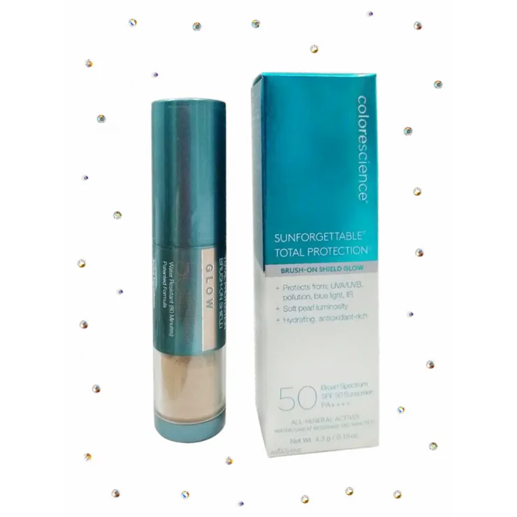 Colorescience Солнцезащитная пудра с кистью SPF 50 Glow Сияние 6 гр