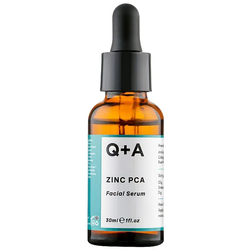 Q+A Сыворотка для лица с цинком Zinc PCA Facial Serum 30 мл