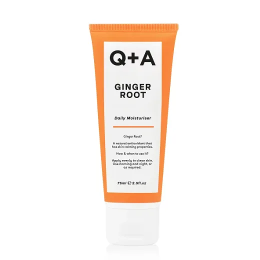 Q+A Увлажняющий крем для лица на основе корня имбиря Ginger Root Daily Moisturiser 75 мл