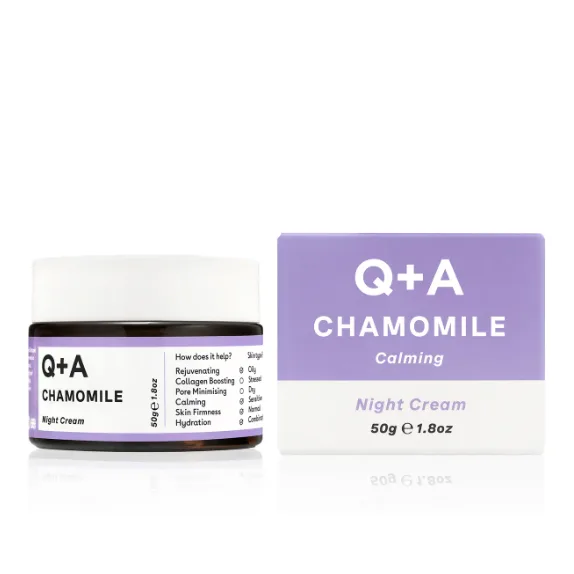 Q+A Ночной крем для лица Chamomile Calming Night Cream 50 гр