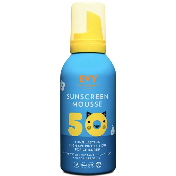 EVY Technology Солнцезащитный мусс для малышей и детей EVY Technology Sunscreen Mousse Kids SPF 50 150 мл