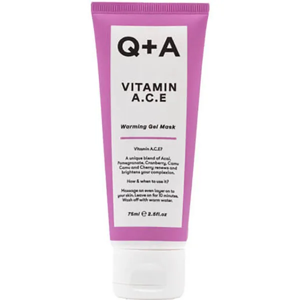 Q+A Мультивитаминная маска для лица Q+A Vitamin A.C.E. Warming Gel Mask 75 мл
