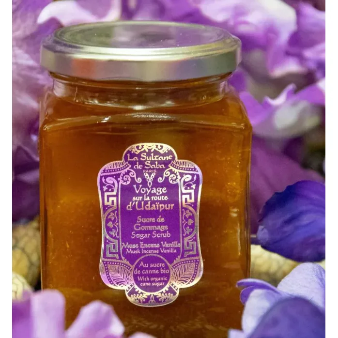 La Sultane De Saba Сахарный скраб, Гомаж для тела с ароматом мускуса, ладана и ванили Body Scrub Musk Incense Vanilla 300 мл - фото 2