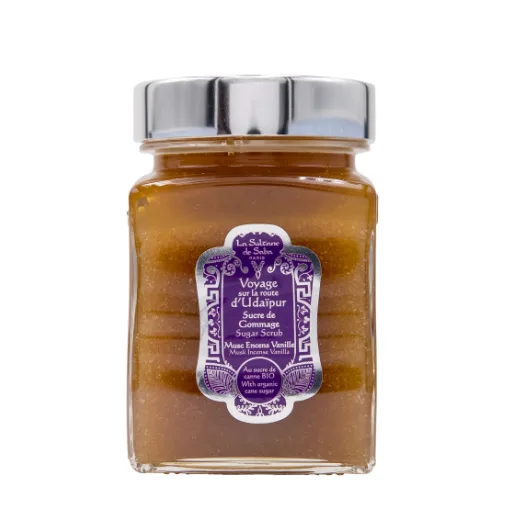 La Sultane De Saba Сахарный скраб, Гомаж для тела с ароматом мускуса, ладана и ванили Body Scrub Musk Incense Vanilla 300 мл