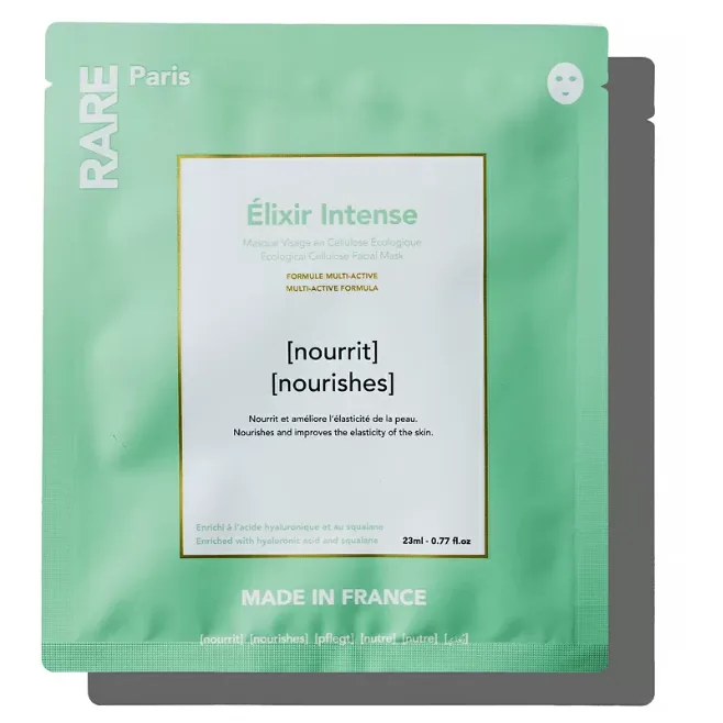 RARE Paris Питательная маска для лица с гиалуроновой кислотой и скваланом Elixir Intense Nourishing Face Mask 23 мл