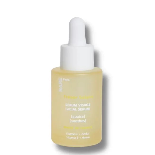RARE Paris Успокаивающая сыворотка для лица с Витамином Е и экстрактом арники Tresor Solaire Soothing Face Serum 30 мл