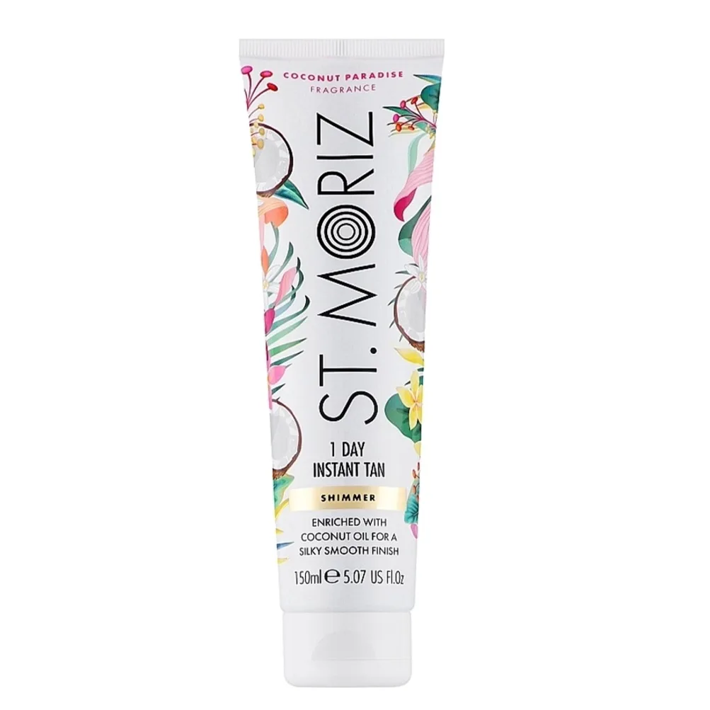 St.Moriz Бронзатор с легким эффектом загара Shimmer 1 Day Tan Coconut Paradise 150 мл