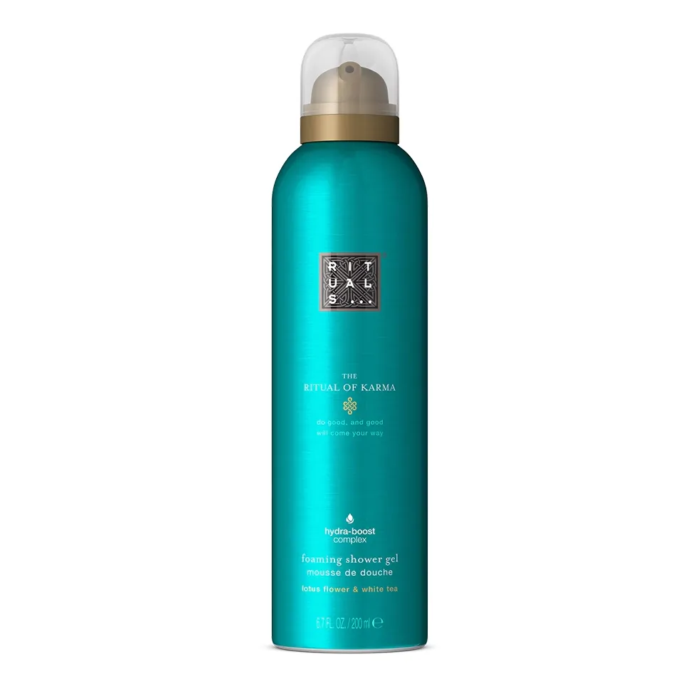 Rituals Пена для Душа The Ritual of Karma Foaming Shower Gel Mousse de Douche Lotus Flover &amp; White Tea 200 мл