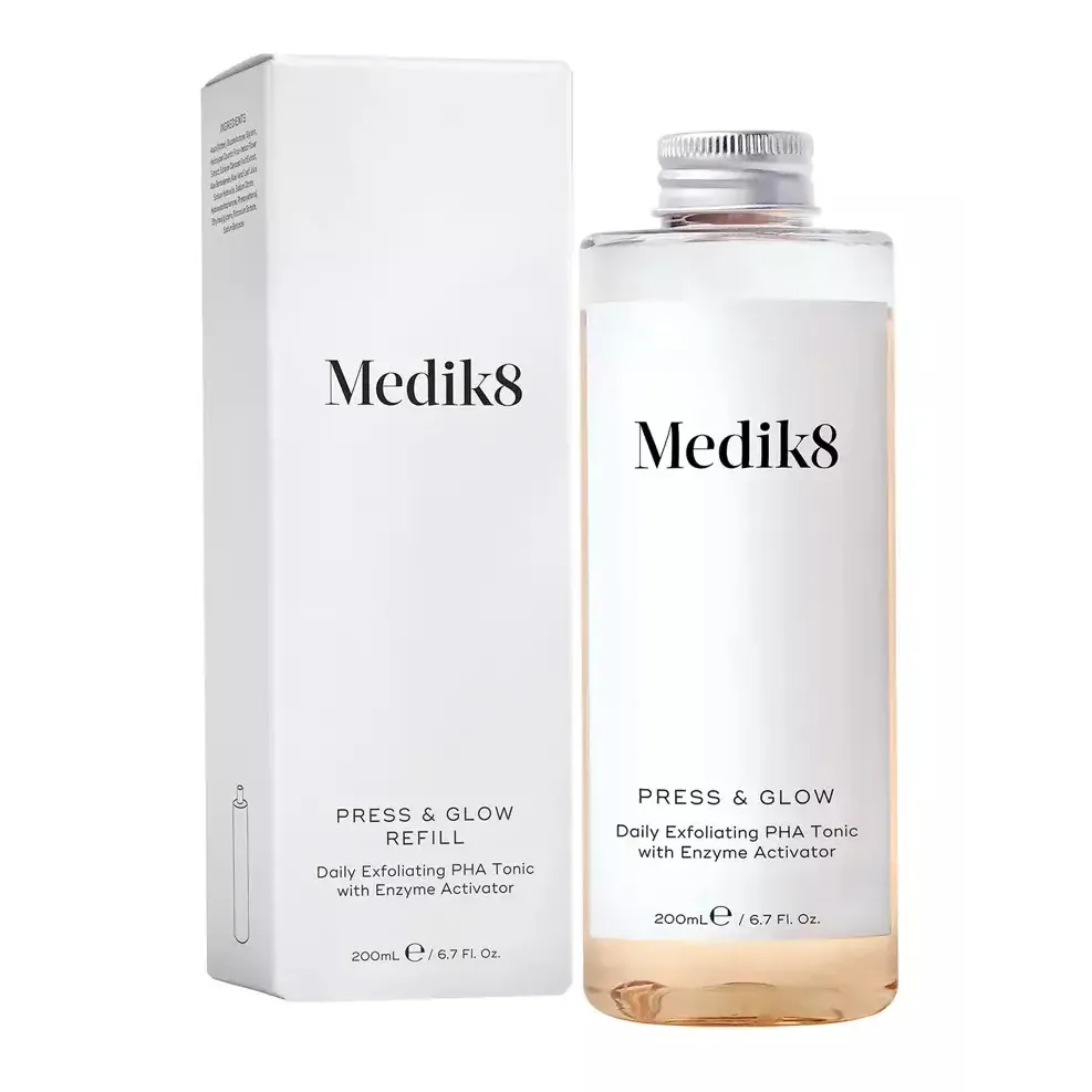Medik8 Отшелушивающий тоник с РНА и активатором ферментов Press &amp; Glow REFILL 200 мл