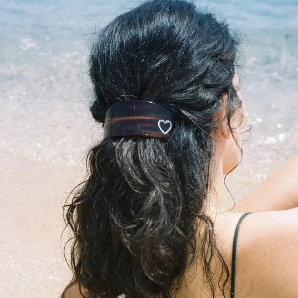 EMI JAY заколка для волос Ponytail Barrette in Tortoise Heart - фото 2