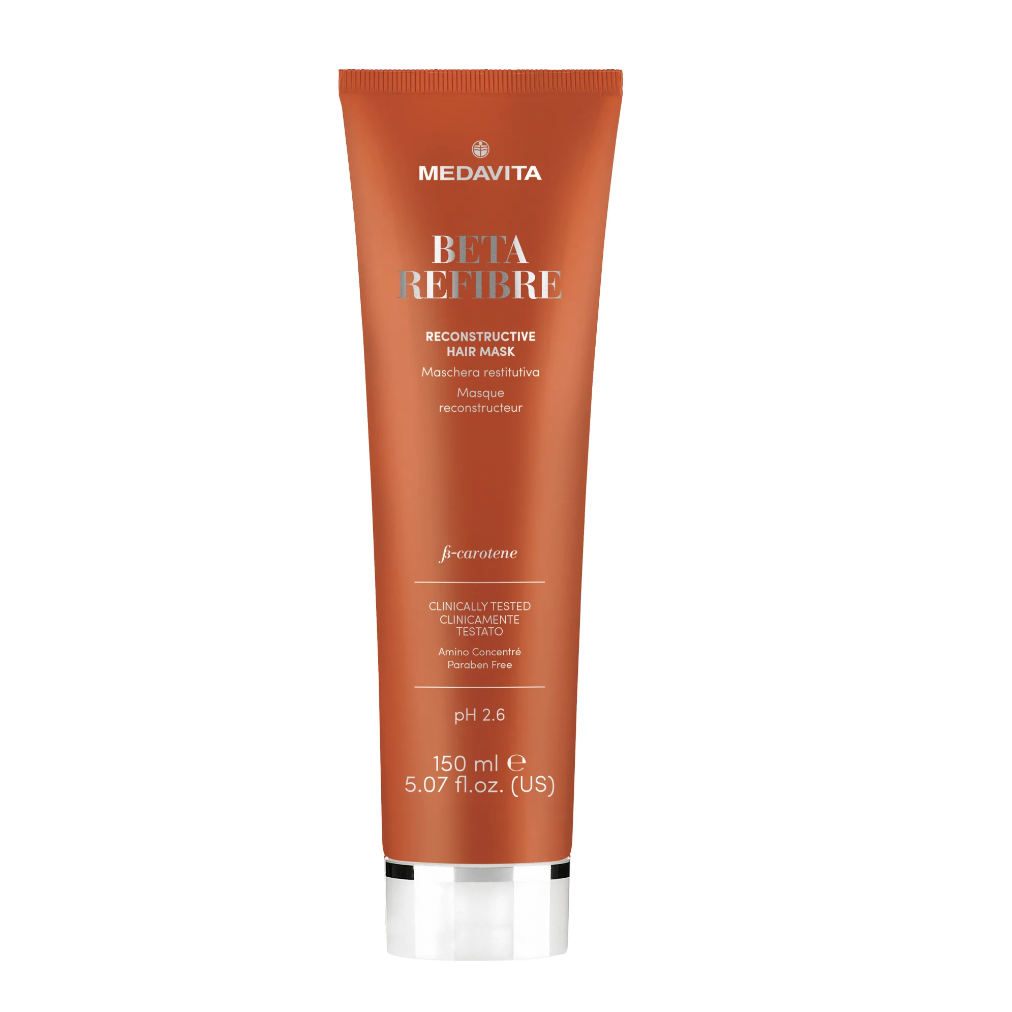MEDAVITA Маска восстанавливающая для поврежденных волос Beta Refibre Maschera Recontructive Hair Mask 150 мл