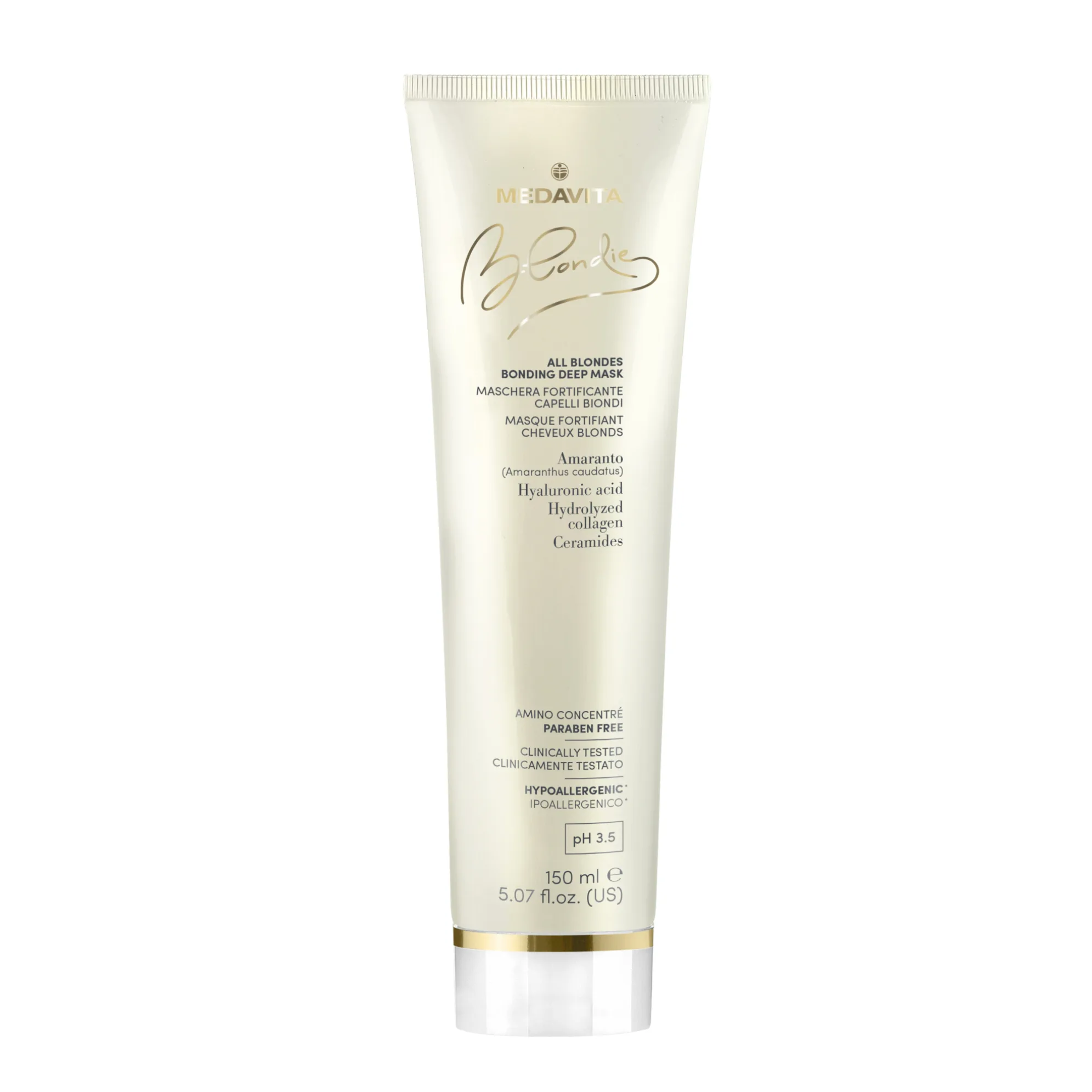 MEDAVITA Глубоко укрепляющая маска для всех типов светлых волос ALL BLONDES BONDING DEEP MASK 150 мл