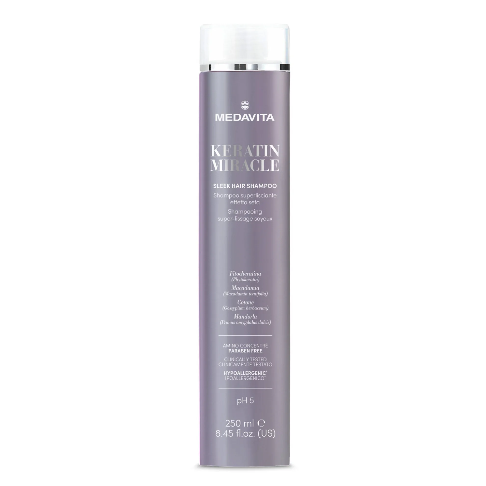 MEDAVITA Ультра Разглаживающий шампунь с эффектом шелка Medavita Sleek Hair Shampoo 250 мл