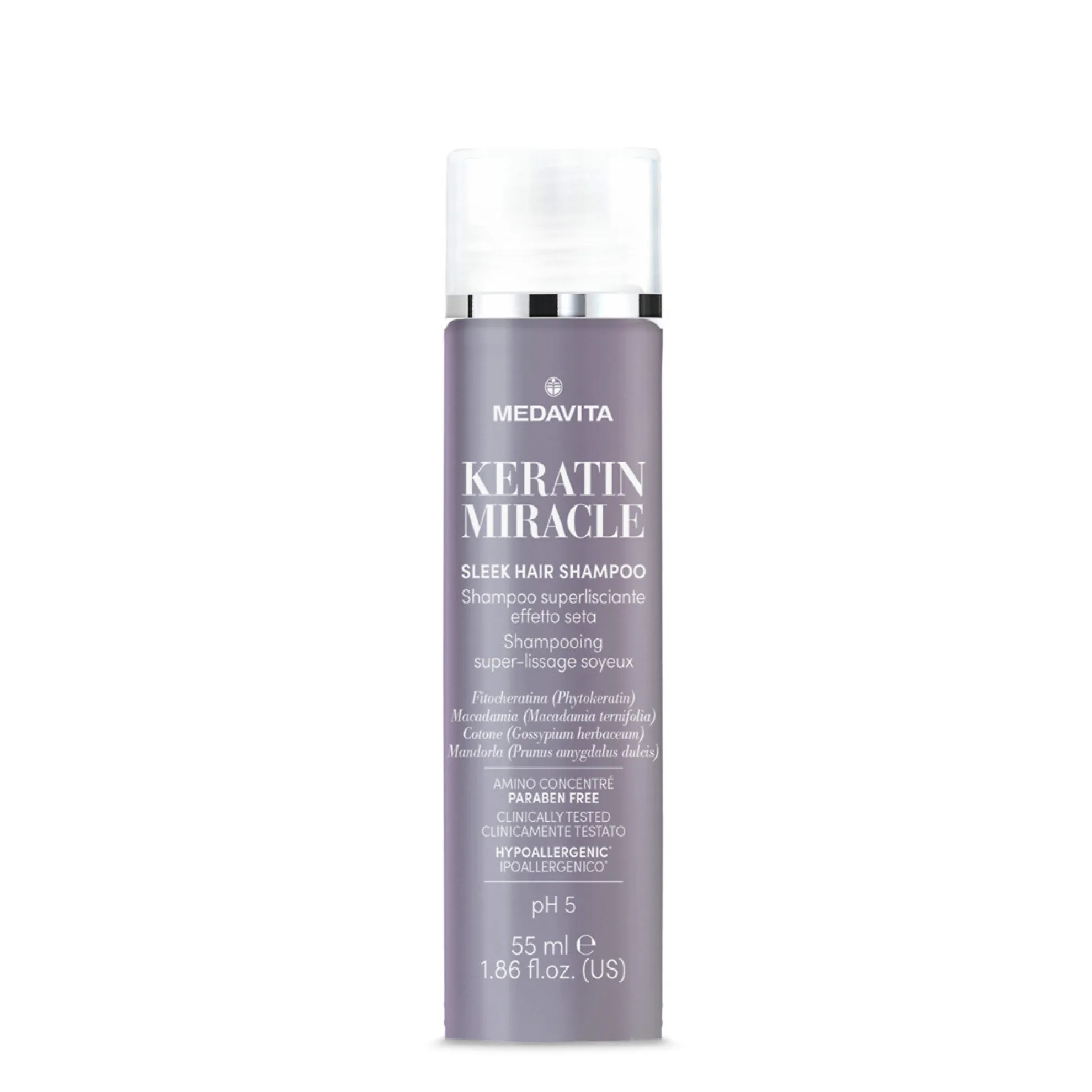MEDAVITA Ультраразглаживающий шампунь с эффектом шелка Medavita Sleek Hair Shampoo 55 мл