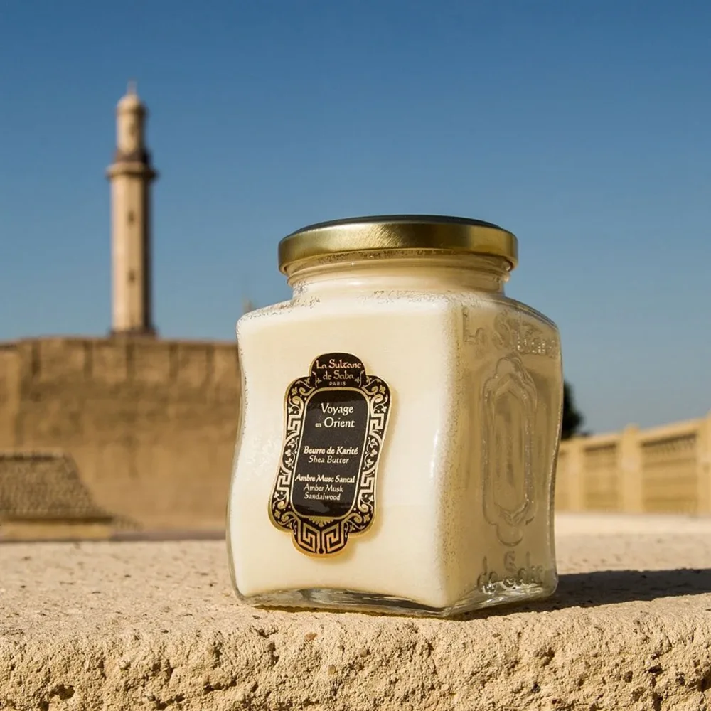 La Sultane De Saba Масло карите с ароматом амбры, мускуса и сандала Shea Butter Amber Musk Sandalwood 300 мл - фото 2