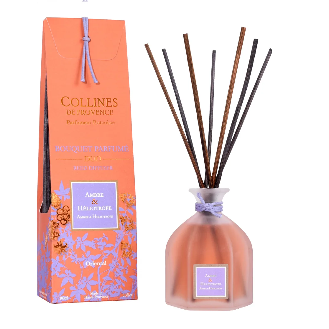 Collines de Provence Аромадиффузор Амбра и гелиотроп Duos Parfume 100 мл