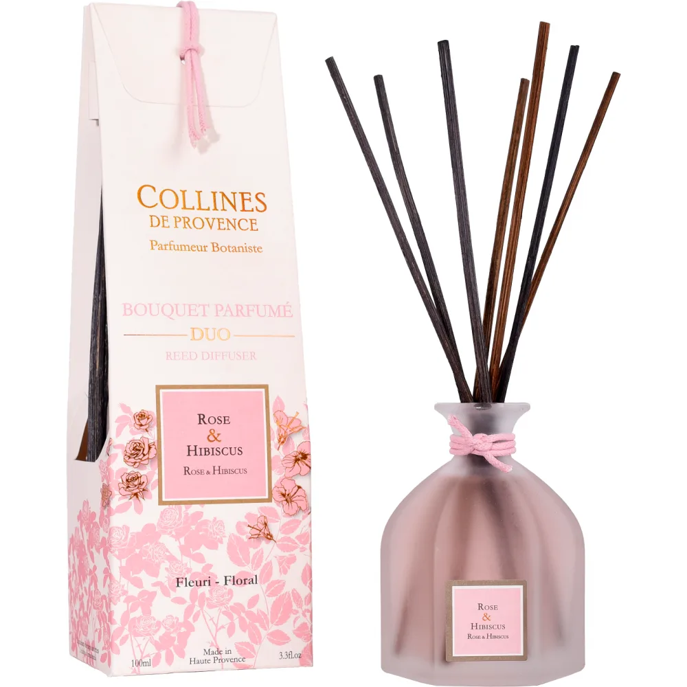 Collines de Provence Аромадиффузор Роза и Гибискус Duos Parfume 100 мл
