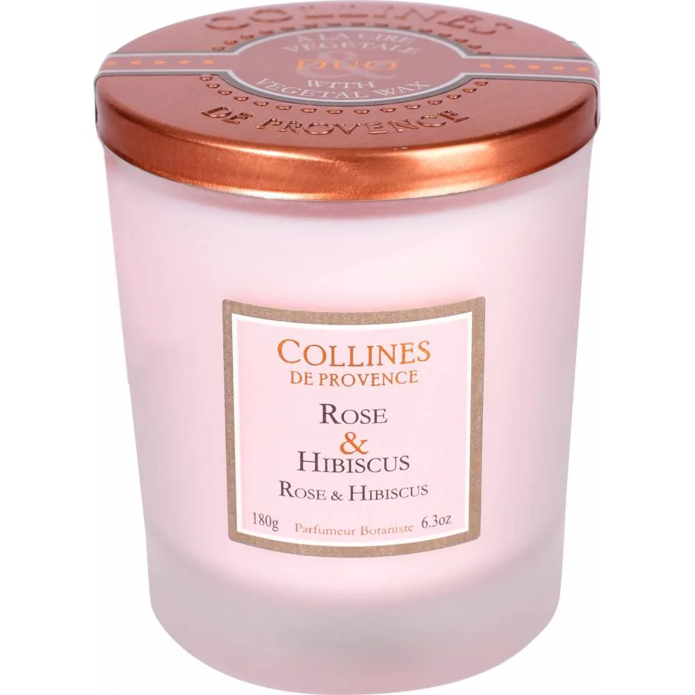 Collines de Provence Свеча Роза и Гибискус 180 гр