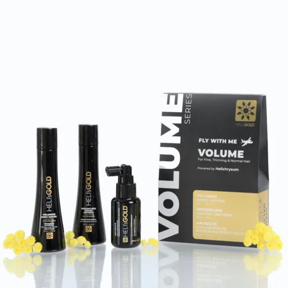 HELI's GOLD Набор дорожный для объема и роста волос Fly with Me Volum 100 мл; 100 мл; 50 мл - фото 5