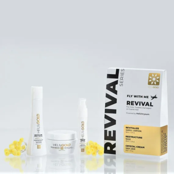 HELI's GOLD Увлажняющий дорожный набор для волос Revival Fly With Me 100 мл; 100 мл; 30 мл - фото 6