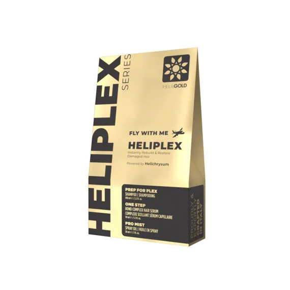 HELI's GOLD Восстанавливающий дорожный набор для волос Heliplex Fly With Me 100 мл; 100 мл; 30 мл