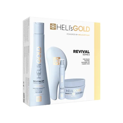 HELI's GOLD Подарочный набор для глубокого увлажнения и питания Revival Series 300 мл; 100 мл; 30 мл