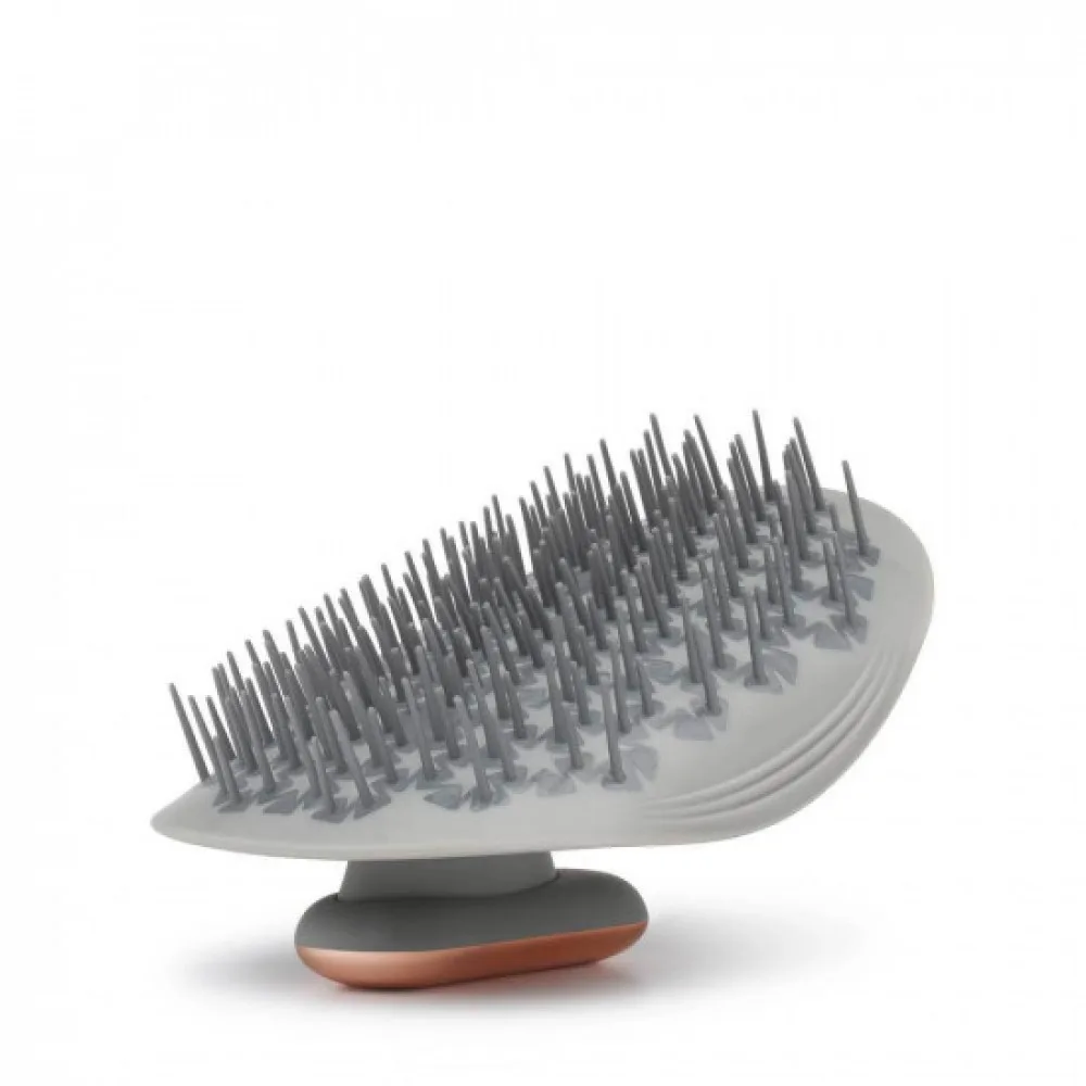 MANTA Массажная щетка для волос серая Healthy Hair Pulse Brush with Shower Holder - фото 2