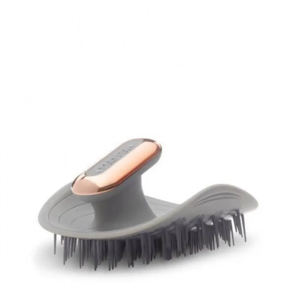 MANTA Массажная щетка для волос серая Healthy Hair Pulse Brush with Shower Holder