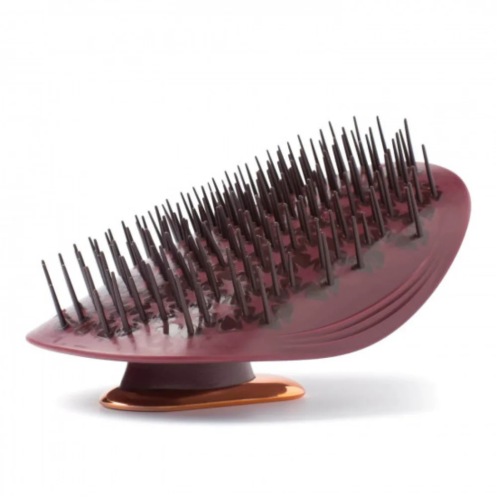 MANTA Щетка для волос бургунд Healthy Hair Brush Burgundy/Rose Gold - фото 2