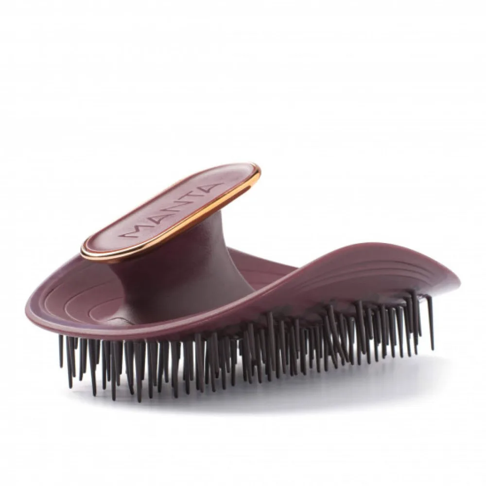 MANTA Щетка для волос бургунд Healthy Hair Brush Burgundy/Rose Gold