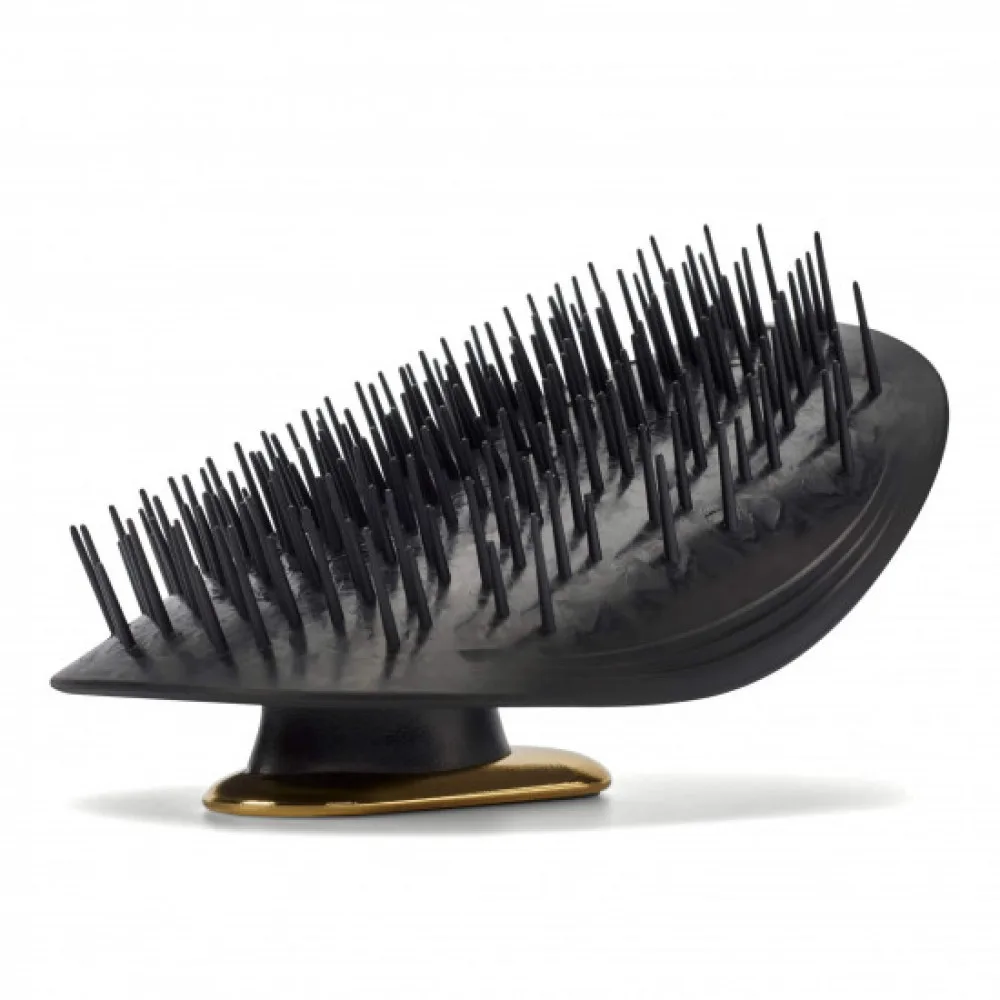 MANTA Щетка для волос черная Healthy Hair Brush Black/Gold - фото 2