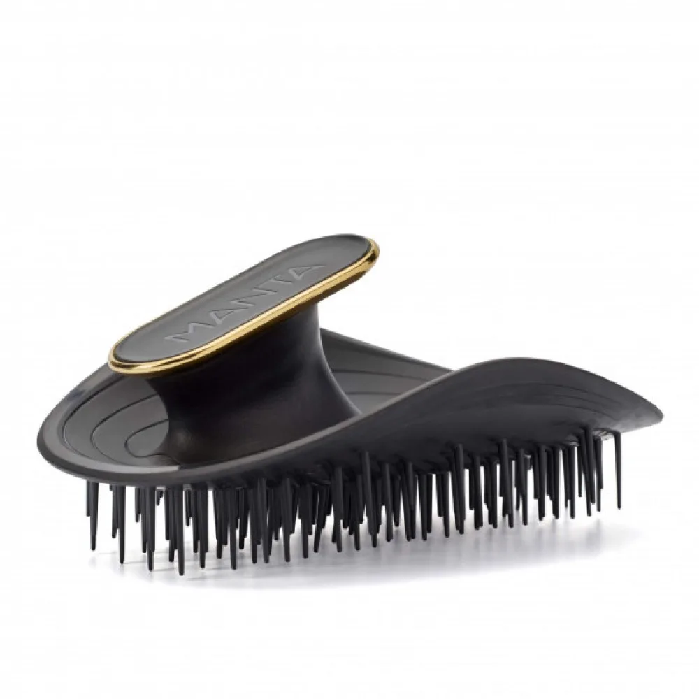 MANTA Щетка для волос черная Healthy Hair Brush Black/Gold