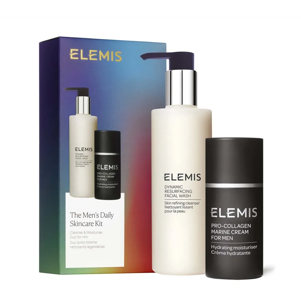 Elemis Подарочный дуэт для Мужчин для ежедневной очистки и увлажнения лица